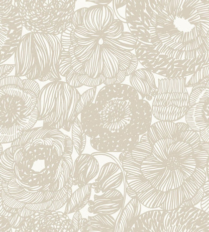 Kurjenpolvi Wallpaper by Marimekko Neutral