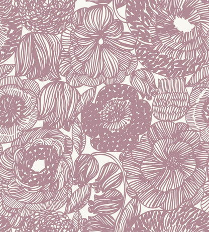 Kurjenpolvi Wallpaper by Marimekko Pink