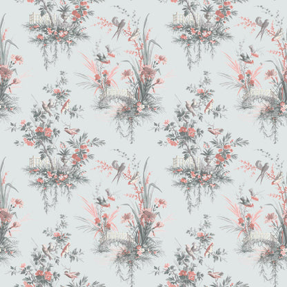 Magical Garden in Mint Wallpaper