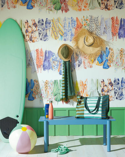 La Baignade Wallpaper by Pierre Frey shown in a room setting (view 1)