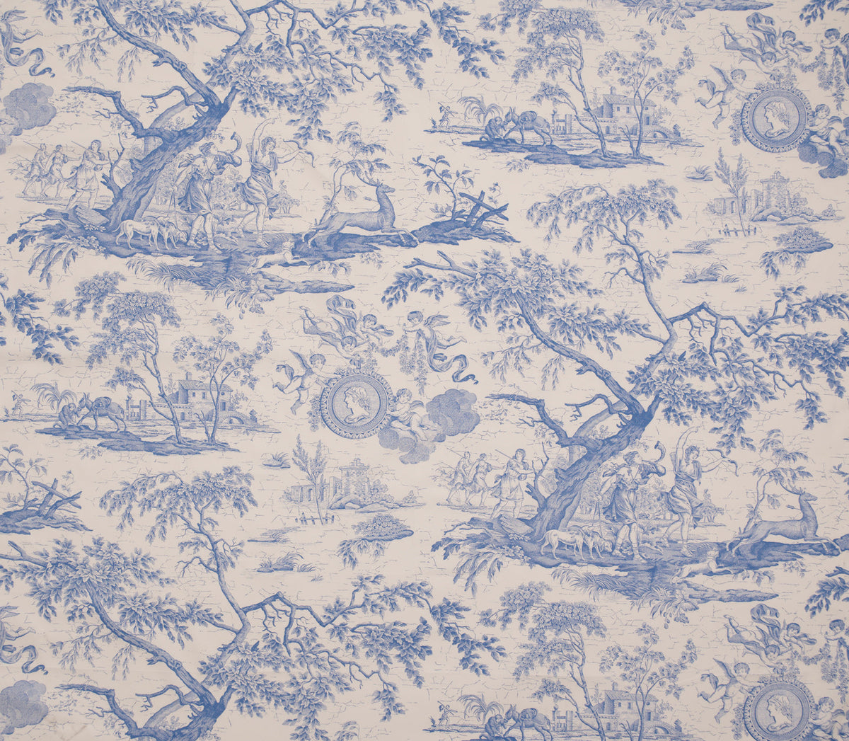 La Chasse Fabric by Marvic Textiles in Powder Blue