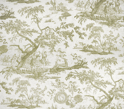 La Chasse Fabric by Marvic Textiles in Olive