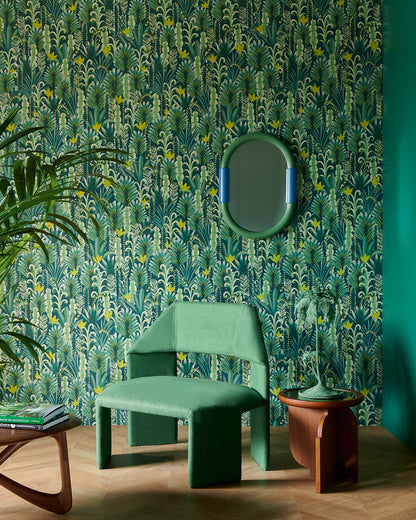La Desirade Wallpaper by Pierre Frey shown in a room setting (view 1)