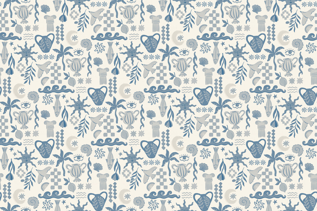 La Dolce Vita Blue mural by Hovia