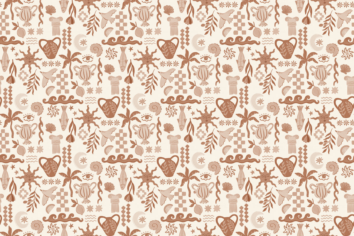 La Dolce Vita Terracotta mural by Hovia