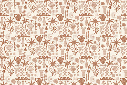 La Dolce Vita Terracotta mural by Hovia