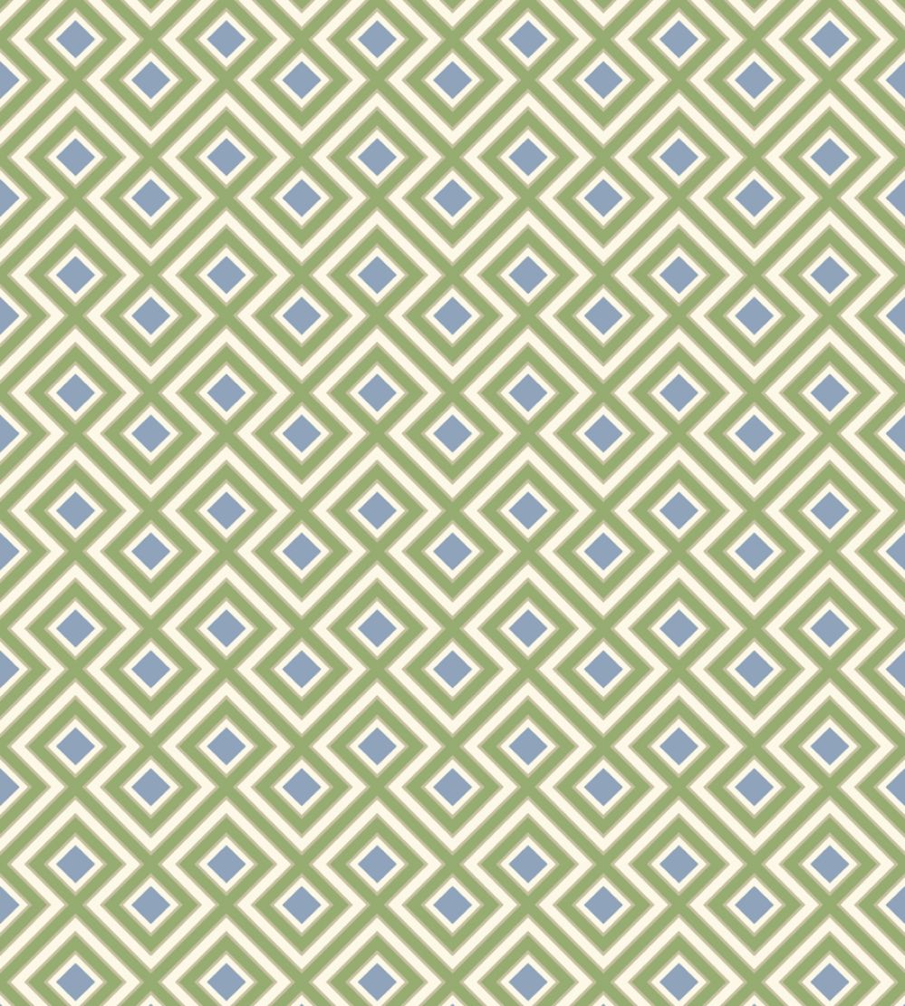 La Fiorentina Small Wallpaper by GP & J Baker Emerald/Blue