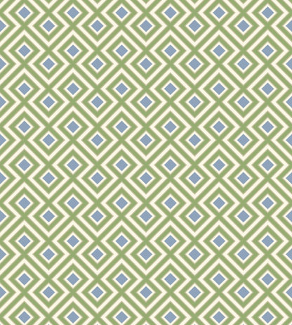 La Fiorentina Small Wallpaper by GP & J Baker Emerald/Blue