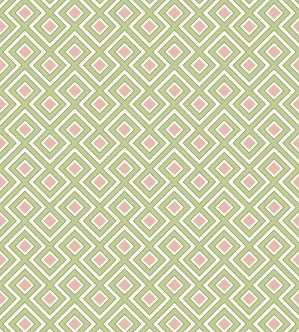 La Fiorentina Small Wallpaper by GP & J Baker Green/Blush