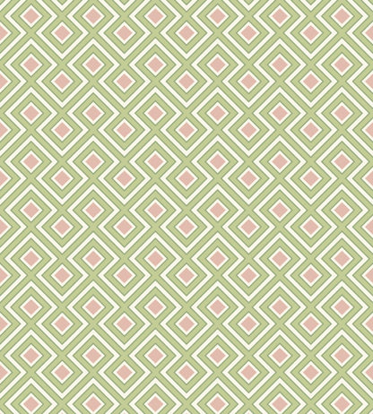 La Fiorentina Small Wallpaper by GP & J Baker Green/Blush