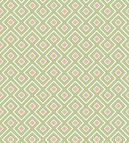 La Fiorentina Small Wallpaper by GP & J Baker Green/Blush