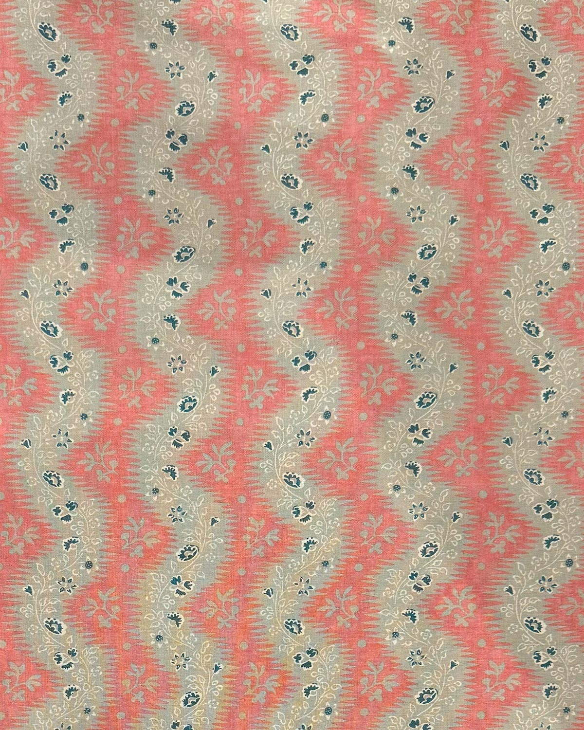 La Folie Fabric by Fleurons d'Hélène in Framboise