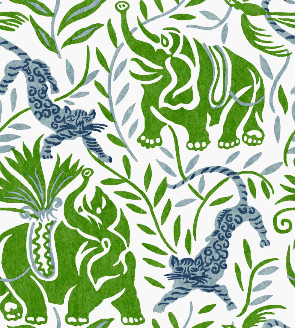 La Jungle Vinyl Wallpaper by Christopher Farr Cloth Fern