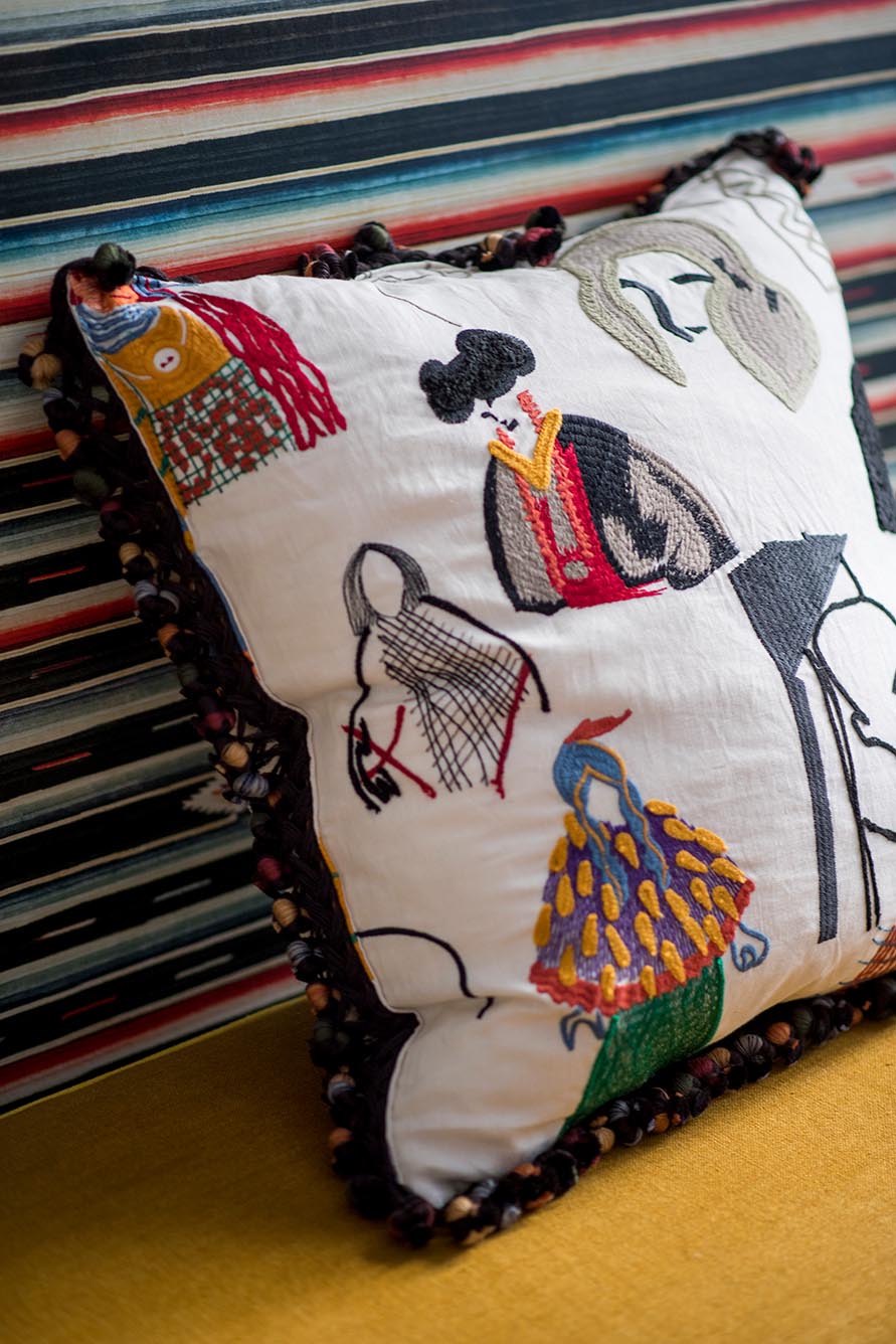 La Smala Fabric by Pierre Frey shown in a room setting