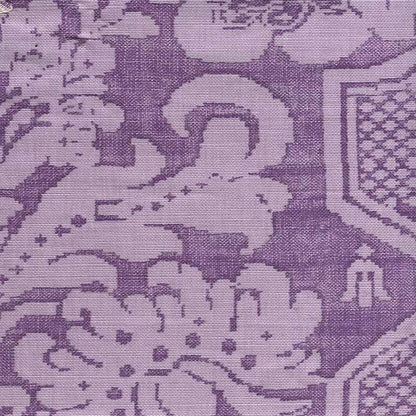 La Tour Damask Purple Lilac fabric by Quadrille