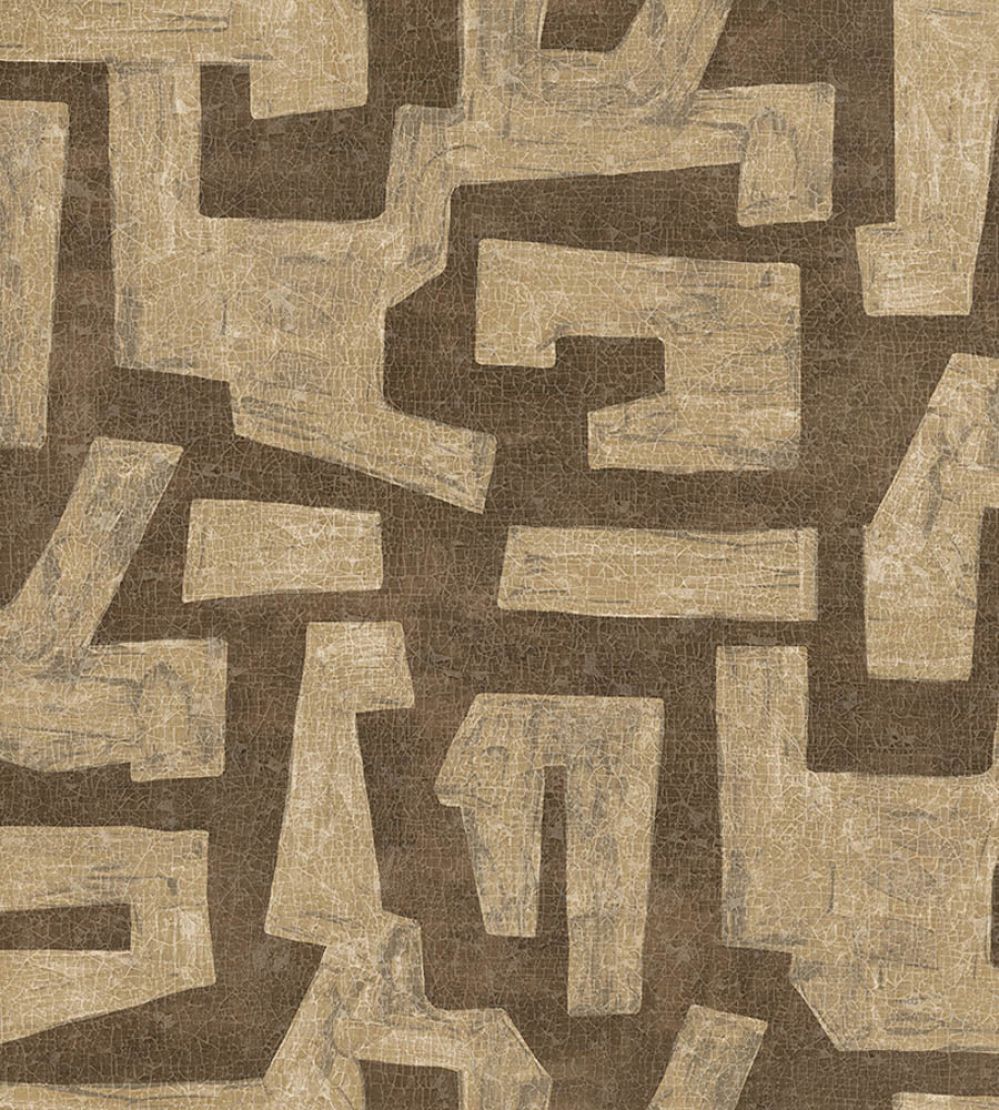 Labirinthos Wallpaper by Jannelli&Volpi Brown
