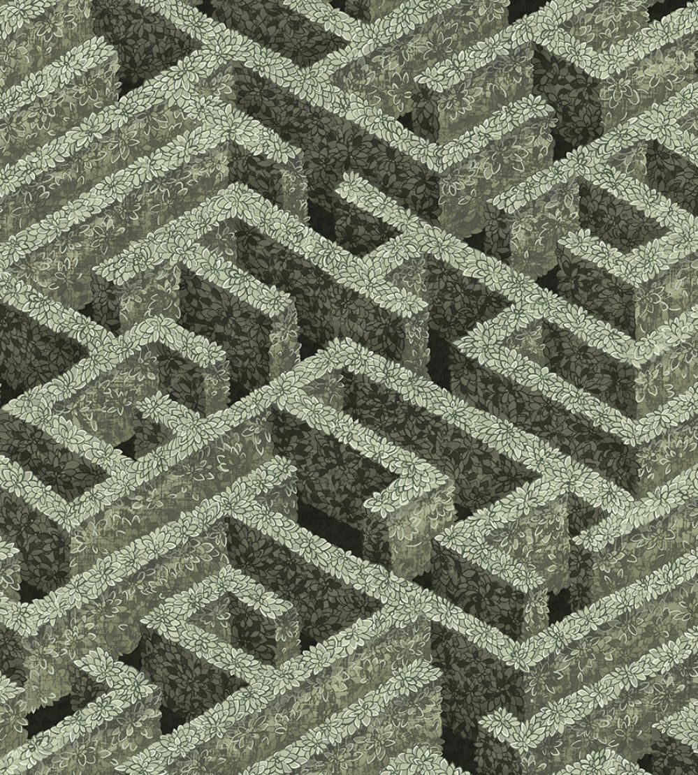 Labyrinth Wallpaper by Josephine Munsey Eucalyptus