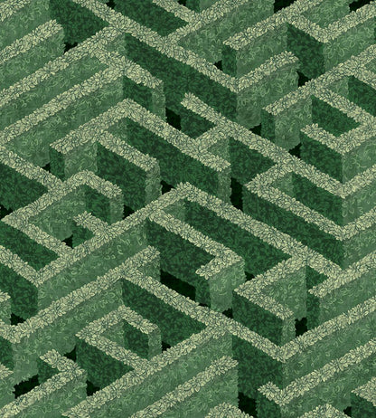 Labyrinth Wallpaper by Josephine Munsey Green