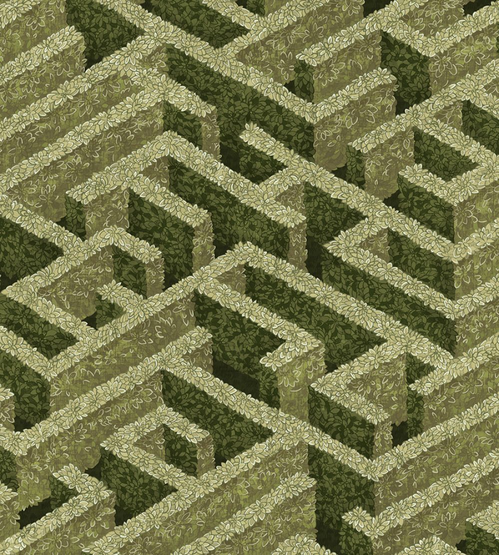 Labyrinth Wallpaper by Josephine Munsey Olive