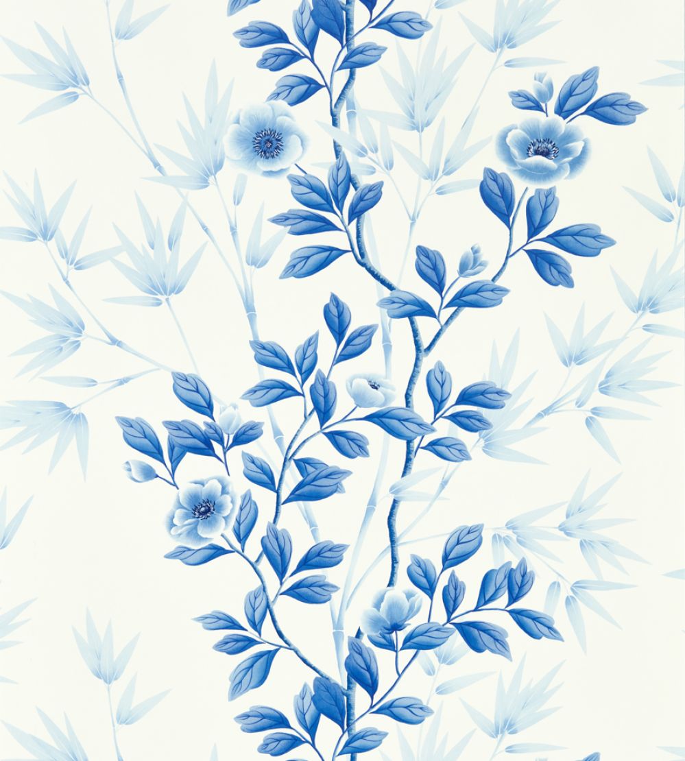Lady Alford Wallpaper by Harlequin Porcelain / China Blue