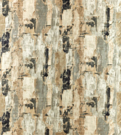 Lagna Fabric by Clarke & Clarke Linen/Charcoal