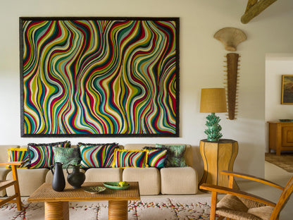 Lagon Fabric by Pierre Frey shown in a room setting (view 2)