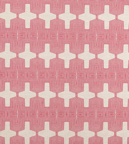 Laguna Fabric by Christopher Farr Cloth Hot Pink