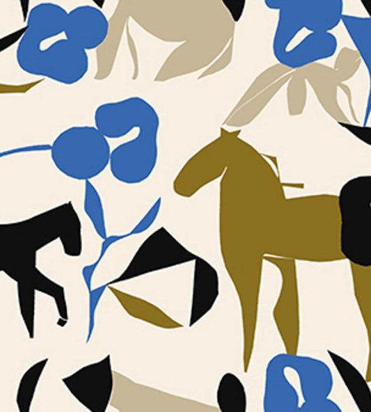 Laidun Wallpaper by Marimekko Blue