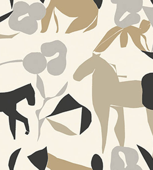 Laidun Wallpaper by Marimekko Greige
