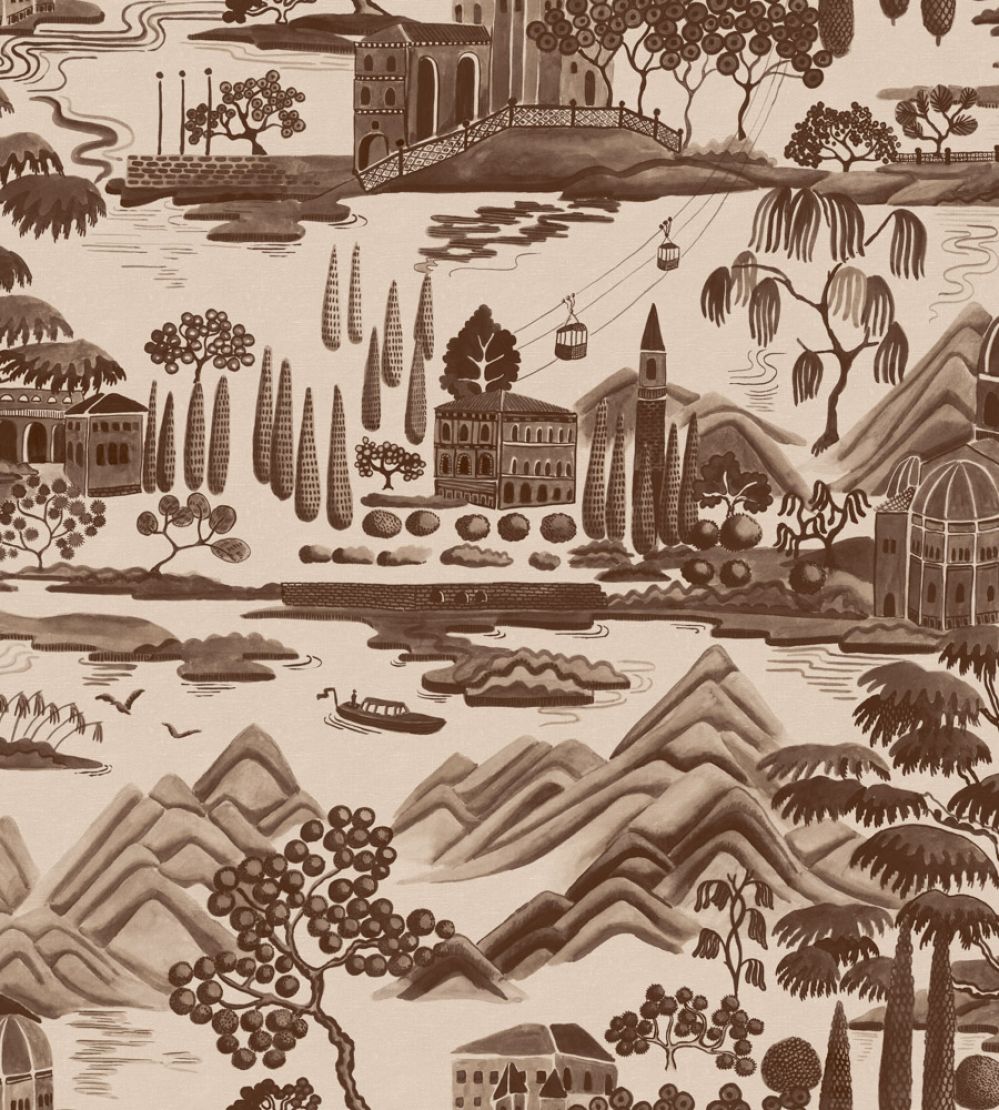 Lake Como Wallpaper by Sandberg Brown