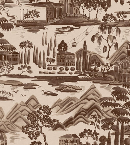 Lake Como Wallpaper by Sandberg Brown
