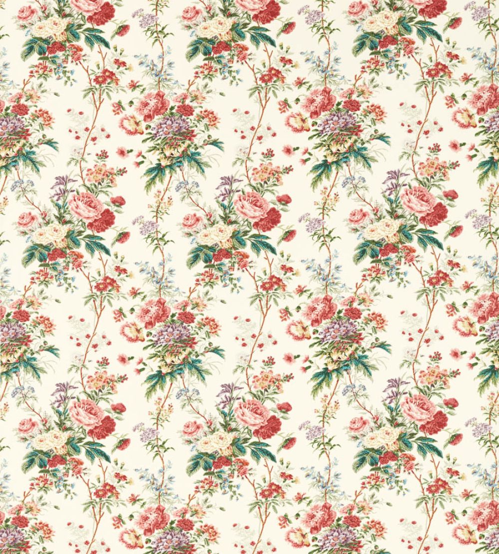 Lakeland Paradis Fabric by Sanderson Carmine