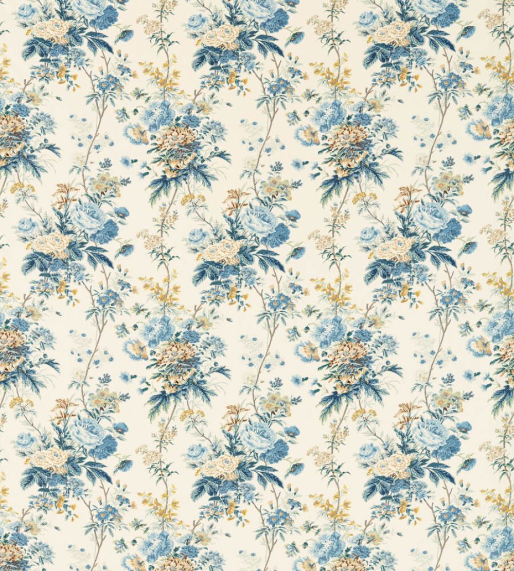 Lakeland Paradis Fabric by Sanderson Poppinjay/Lion