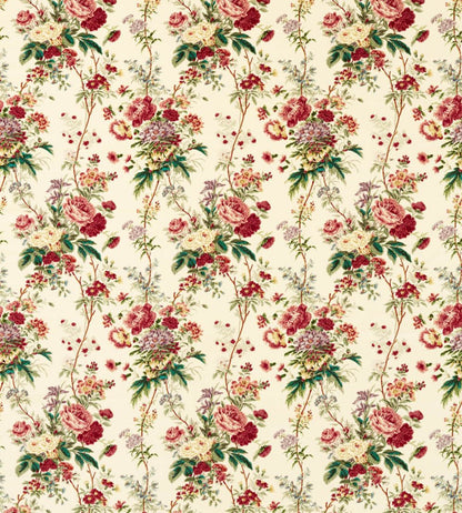 Lakeland Paradis Velvet Fabric by Sanderson Carmine/Geolu