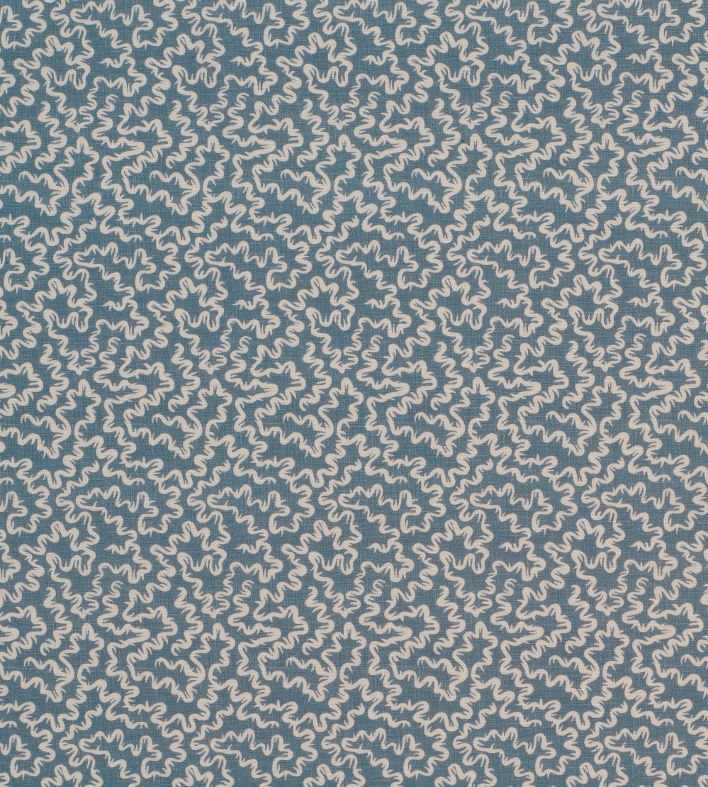 Lamerie Vermicelli Fabric by James Hare Victoria Blue