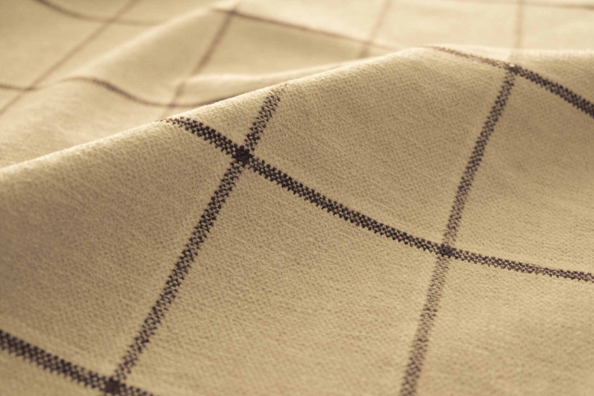 Lamlash fabric by Coordonné in Silver, flat pattern view