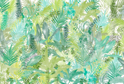 Lara Costafreda mural by Coordonné in Find Jaguars, flat pattern view