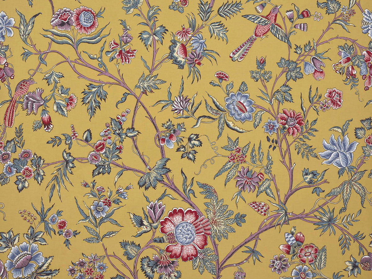 L'Arbre Indien Fabric by Le Manach in Curry (L4568002)