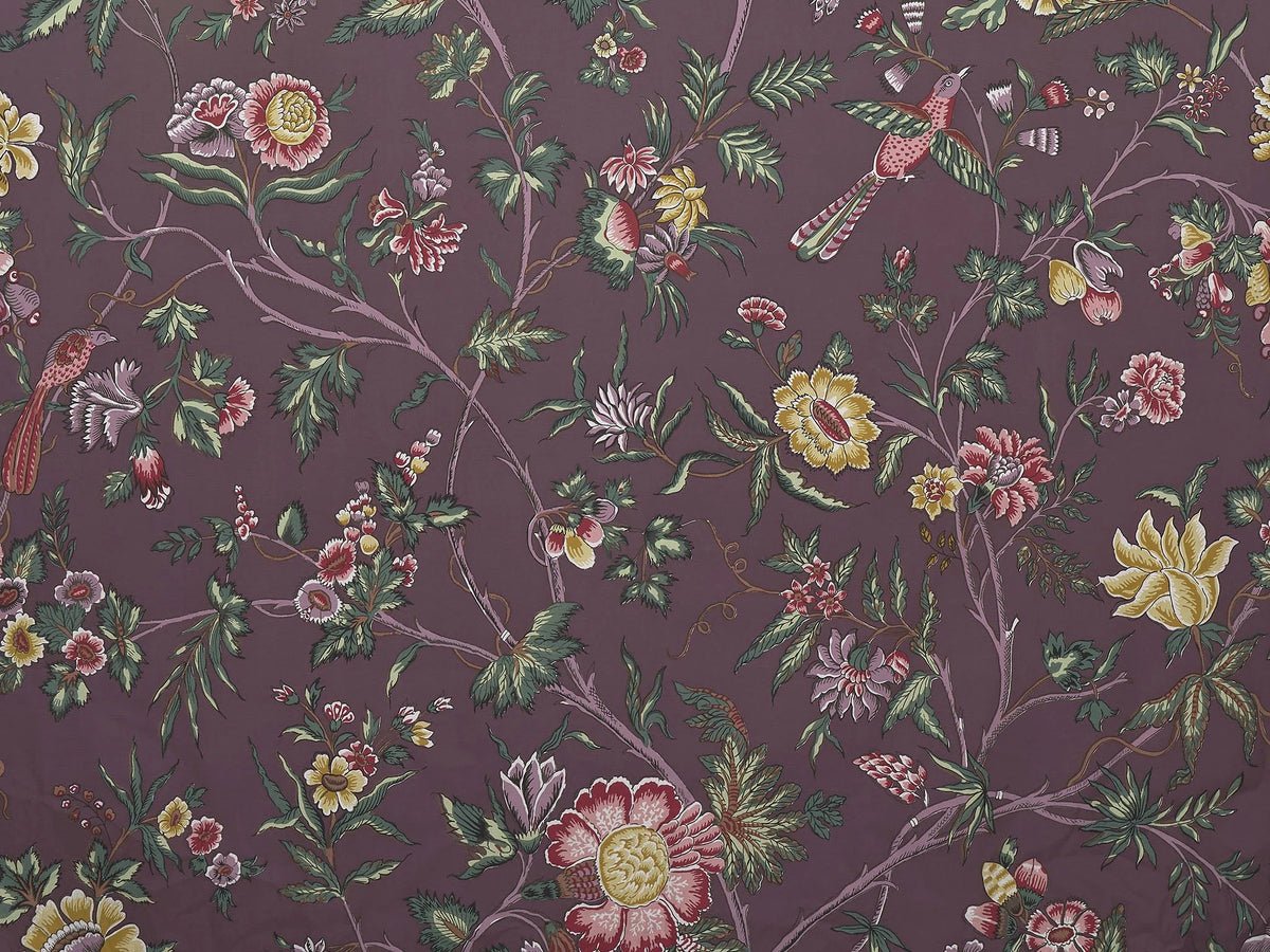 L'Arbre Indien Fabric by Le Manach in Prune (L4568004)