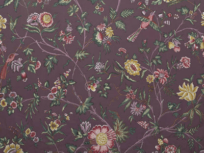 L'Arbre Indien Fabric by Le Manach in Prune (L4568004)