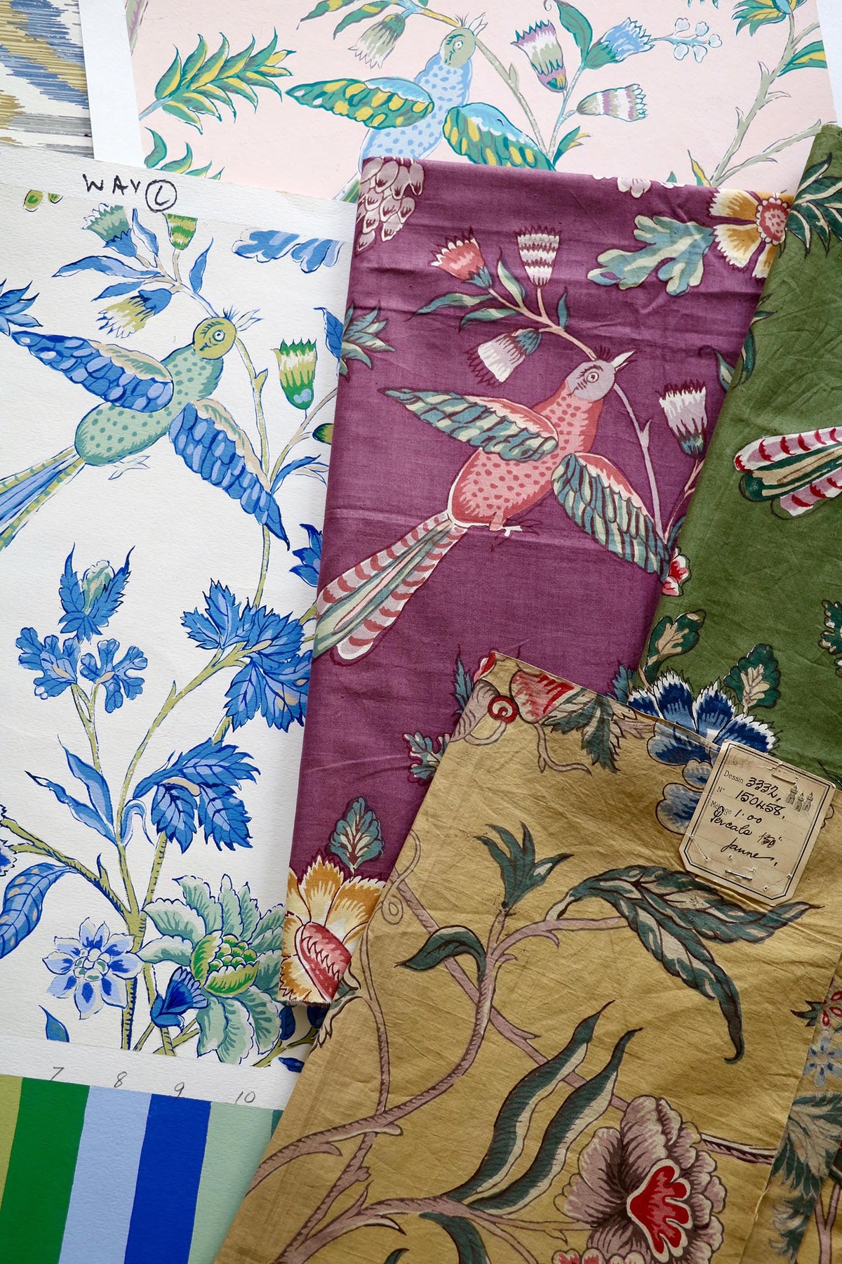 L'Arbre Indien Fabric by Le Manach shown in a room setting (view 1)