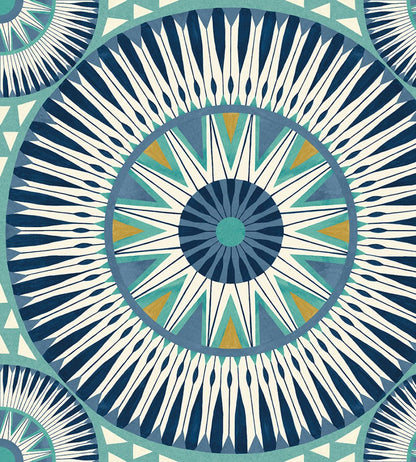 Large Ellipse Wallpaper by Ohpopsi Denim & Flax