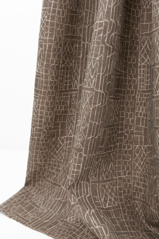 Claymark Fabric by Kerry Joyce in Chestnut