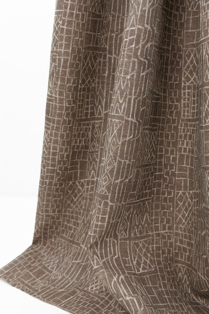 Claymark Fabric by Kerry Joyce in Chestnut