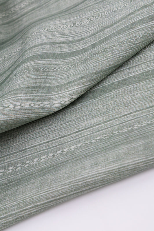 Batik Stripe Fabric by Kerry Joyce in Celadon