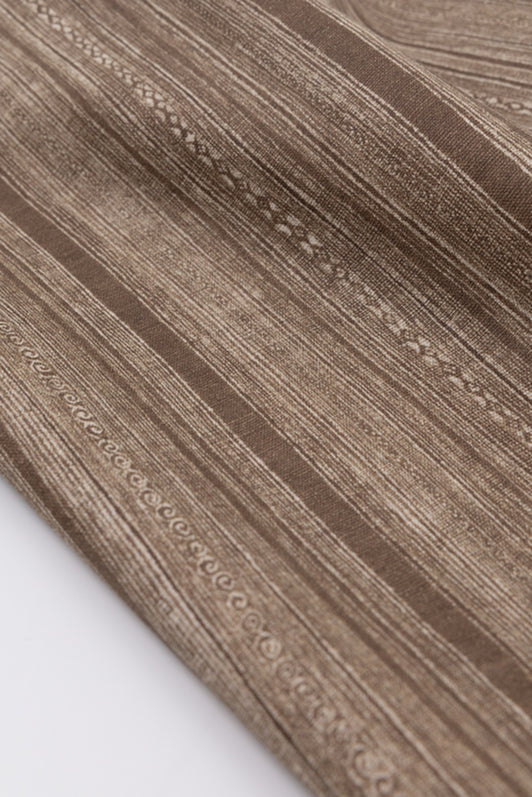 Batik Stripe Fabric by Kerry Joyce in Espresso