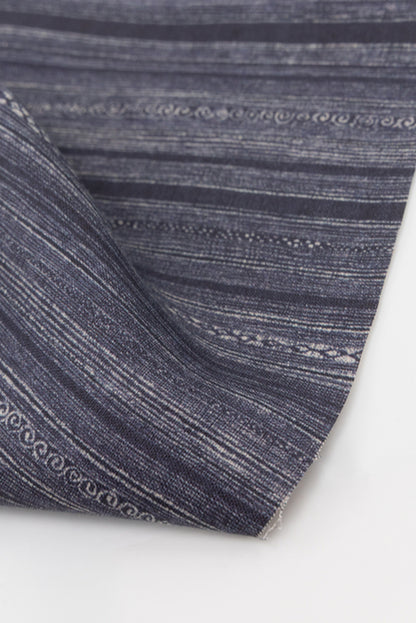 Batik Stripe Fabric by Kerry Joyce in Indigo