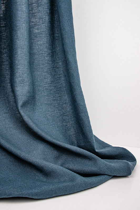 Linen Cloth Fabric by Kerry Joyce in Royal Blue