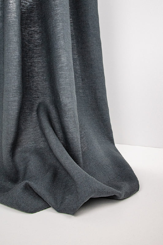 Linen Cloth Fabric by Kerry Joyce in Dark Blue