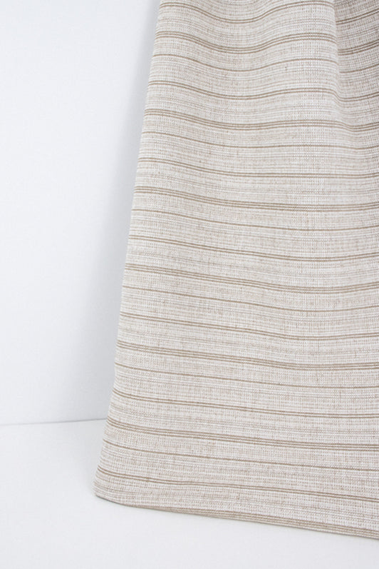 Lombardy Stripe Fabric by Kerry Joyce in Mushroom